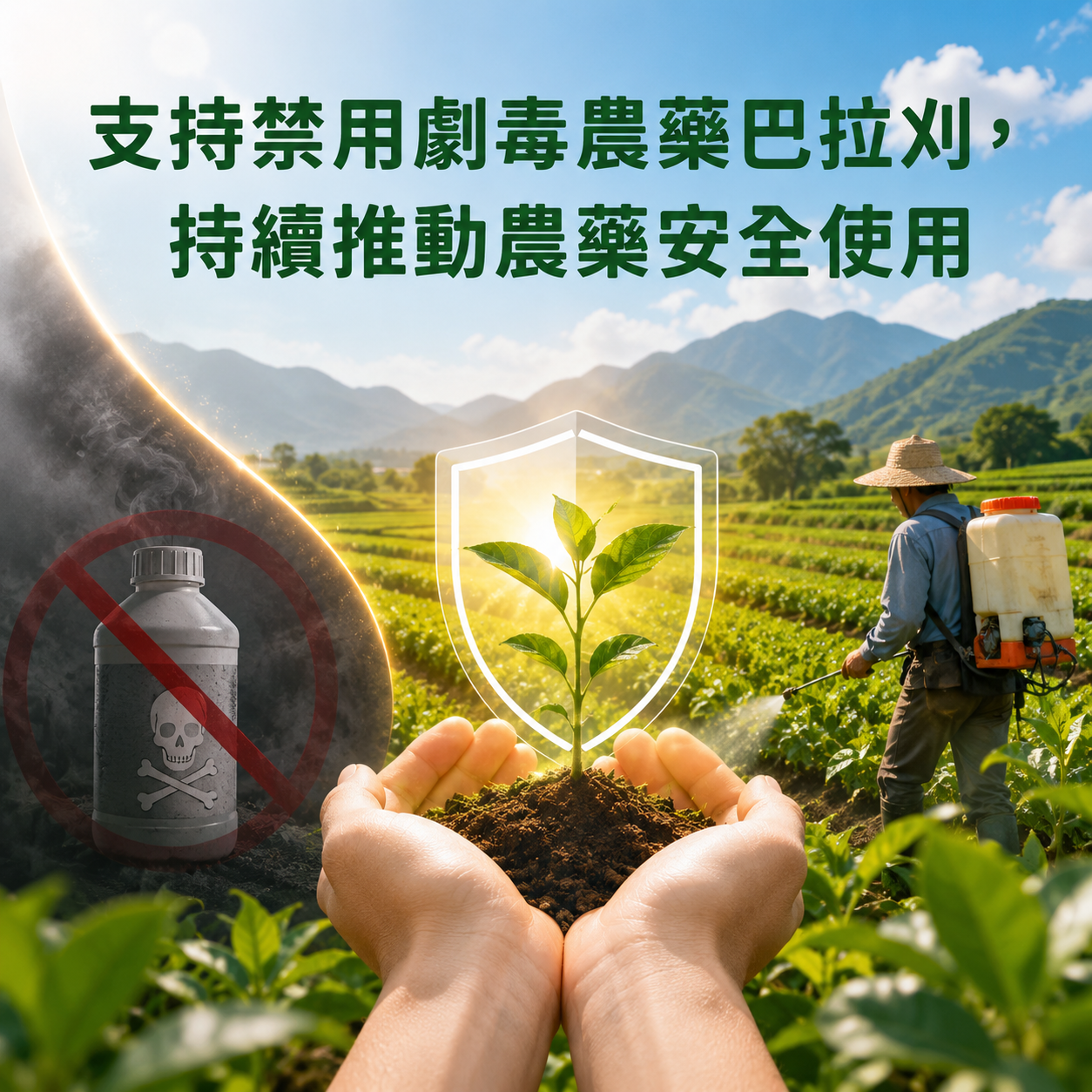 支持禁用劇毒農藥巴拉刈，持續推動農藥安全使用