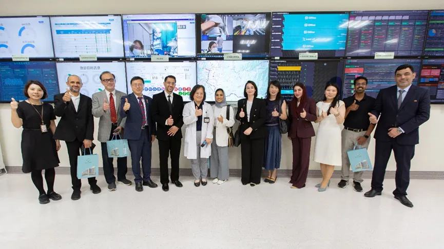 The German University of Technology in Oman and National Chung Hsing University visited the Telemedicine Center at Taichung Veterans General Hospita
