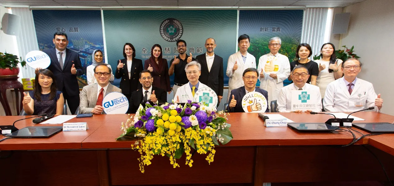 Representatives from the German University of Technology in Oman and National Chung Hsing University visited Taichung Veterans General Hospital